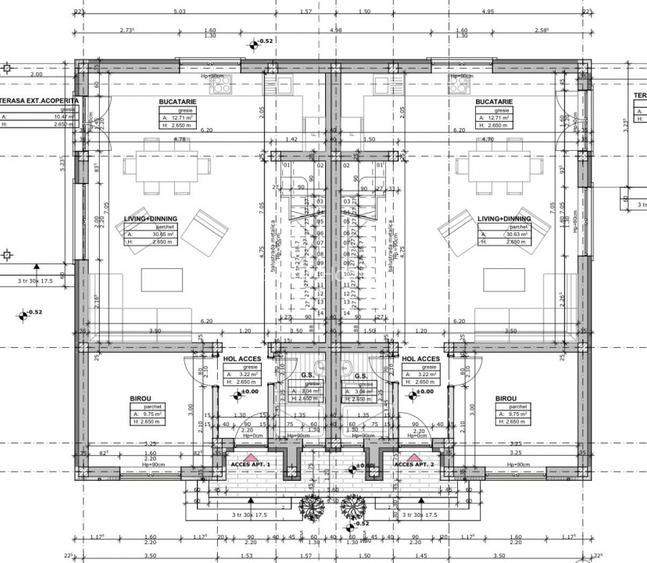 Duplex premium cu design modern | 113 mp util | 3 bai | zid dublu | Mosnita Noua - 9