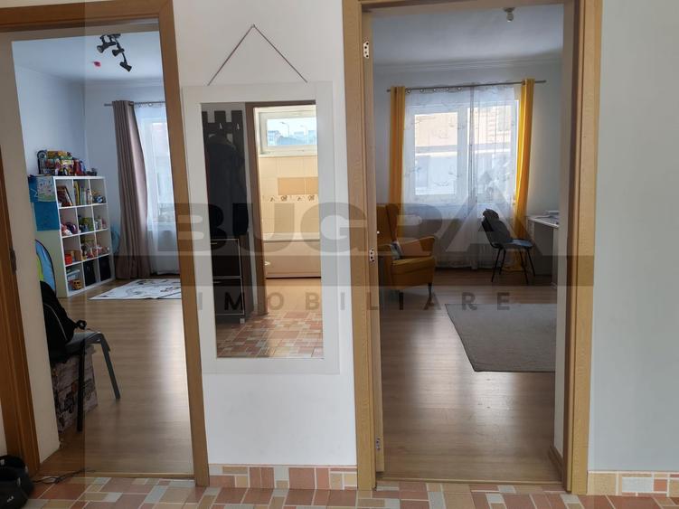 Apartament de 2 camere, 60mp, gradina, parcare, zona LIDL Buna Ziua