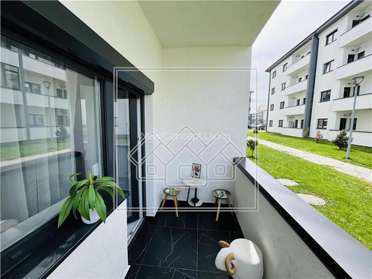 Ap nou, 52 mp utili, balcon - loc de parcare - Zona C. Arhitectilor - - 14