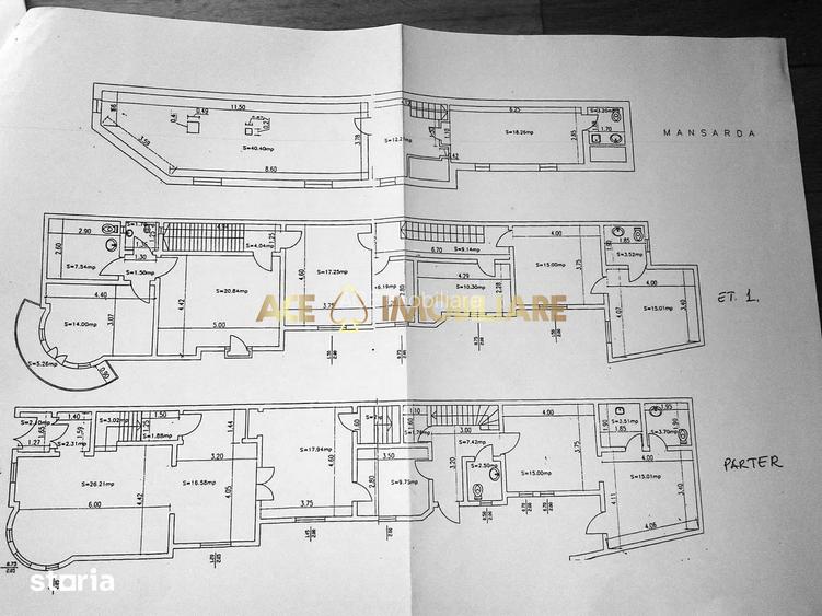 Vila de Inchiriat | Spatiu Birou | Foisorul de Foc | 16 Camere | 375mp