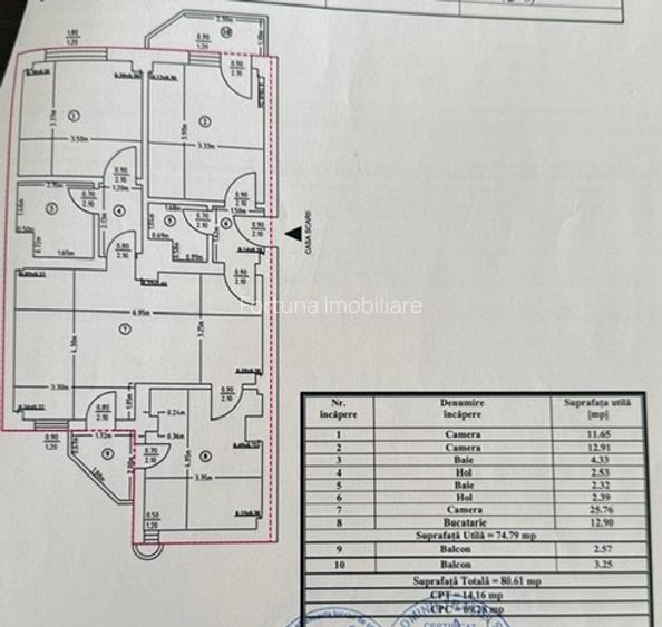 Apartament 3 camere, 2 locuri parcare, view spectaculos, zona Calea Romanului - 19