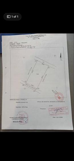 Teren de vanzare 807m2 in Bragadiru
