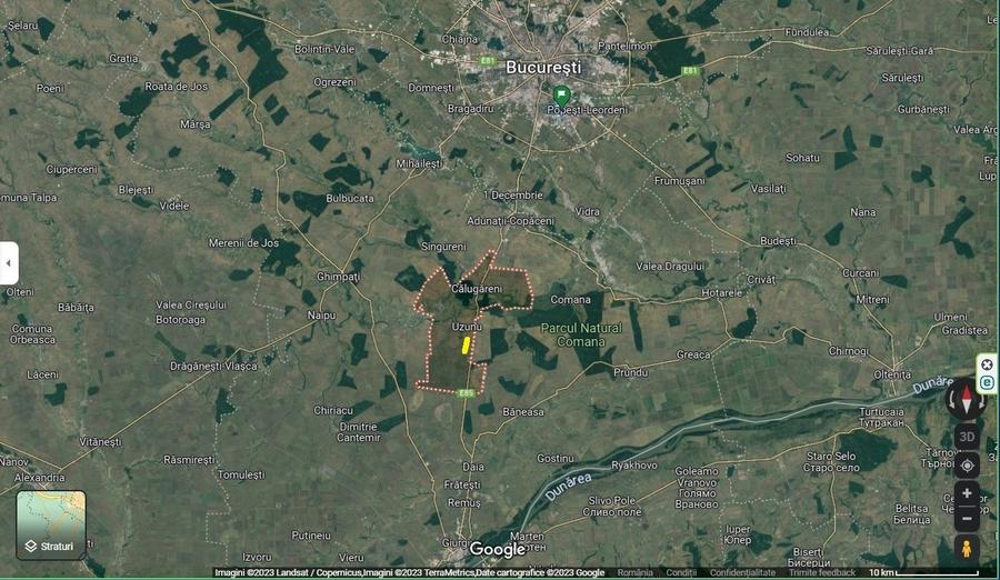 Teren de vanzare Calugareni Judetul Giurgiu