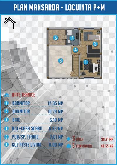 Vilă Premium P+1 în Berceni – Design Modern | 5 Camere - 9