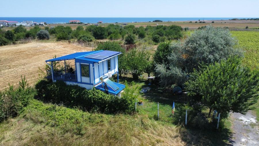 VAMA VECHE casă 2 containere etaj intravilan puț fosă panouri AC teren 250 m² - 2
