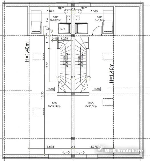 Duplex 245 mp, D+P+E+M, zona linistita de case, panorama deosebita ! - 9