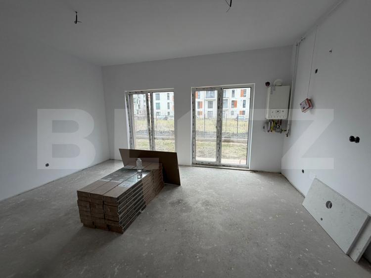 Apartament cu 2 camere, 48 mp, parcare, gradina, pretabil birouri