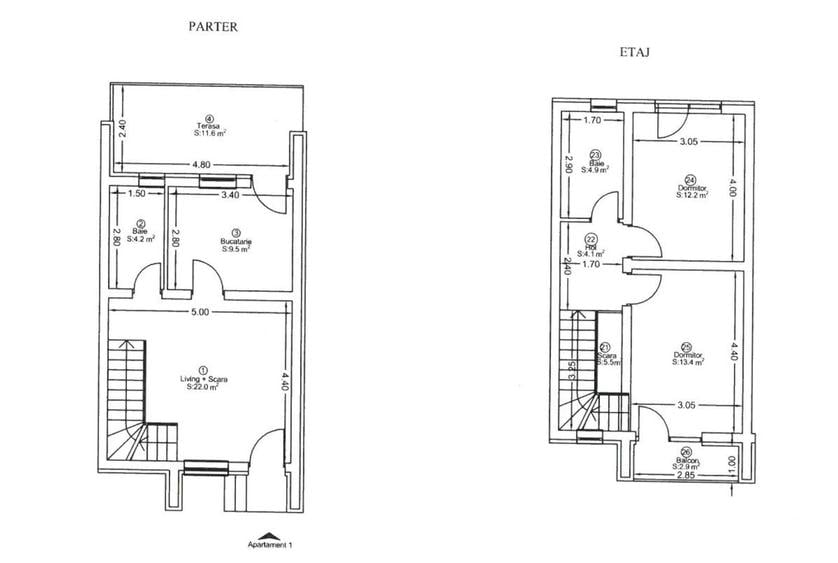 Calea Urseni – Giroc | Casă insiruita P+1 | Mobilată complet | 2 parcări