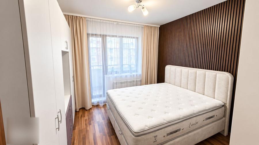 Vanzare Apartament 2 camere 55,64 mp, parcare inclusă, mobilat, 2 balcoane