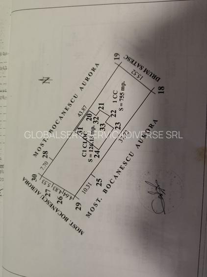 FARA COMISIOANE zona linistita aer curat casa mobilata 3 camere P +M teren 755mp - 31