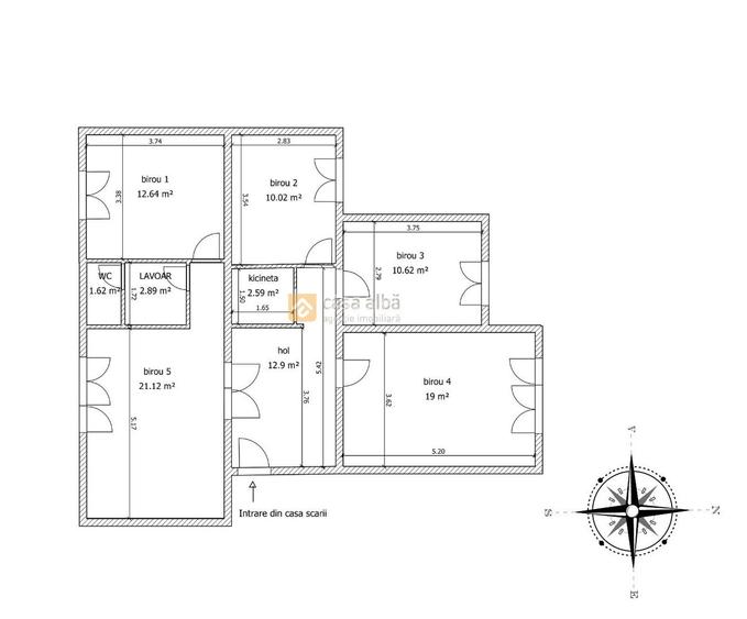 Pacurari - Autocenter, 4 camere disponibil imediat, ideal spatiu comercial - 1