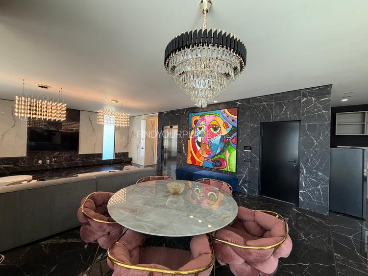 Penthouse în bloc nou boutique,500mp terase,2 parcări incluse