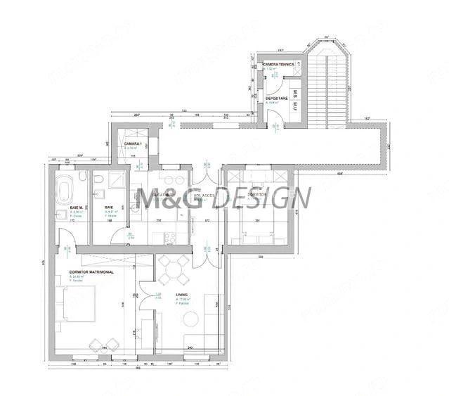 Semicentral-Balcescu, 3 camere renovat, Centrala gaz,