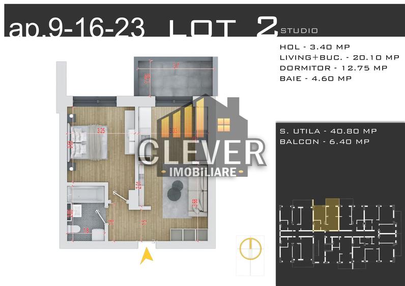 Apartament 2 camere - Finisaje la Alegere, Comision 0%, Pallady