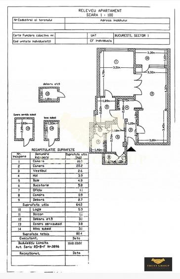 Apartament 2 camere Calea Victoriei-Sala Palatului 70mp | imobil 1948 - 15