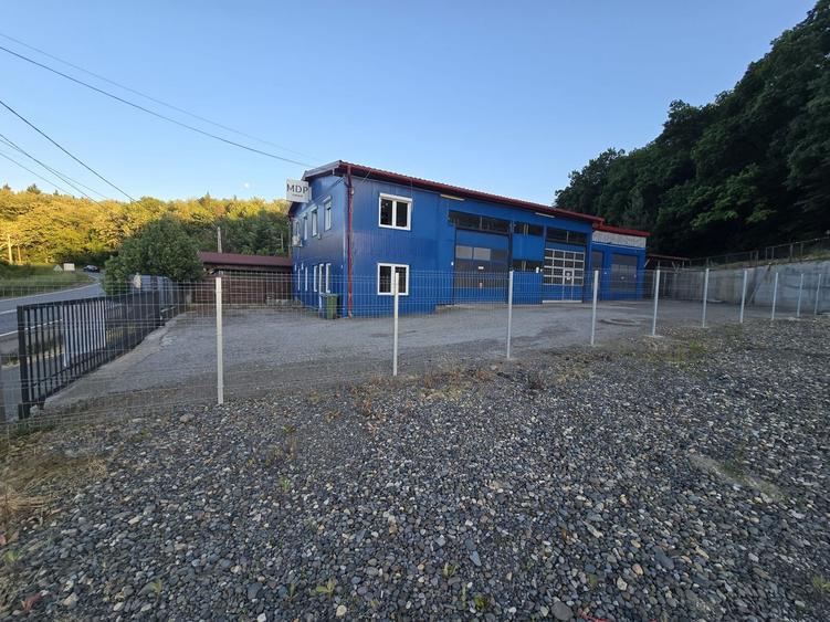 Spatiu comercial 360 mp, teren 1000 mp.4 boxe cu elevator
