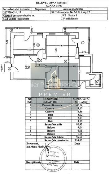Apartament 3 camere 97 mp, Aviației, bloc 2016, parcare subterană - 15