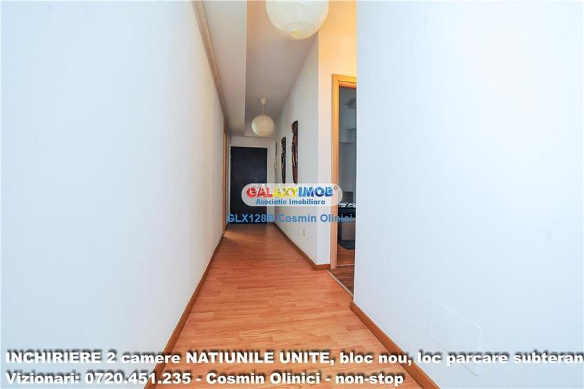 2 camere NATIUNILE UNITE, boc nou, parcare subterana, 8 minunte metrou - 15