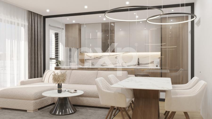 Apartament de 3 camere de inchiriat- Nusco City- mobilat utilat + 2 parcari