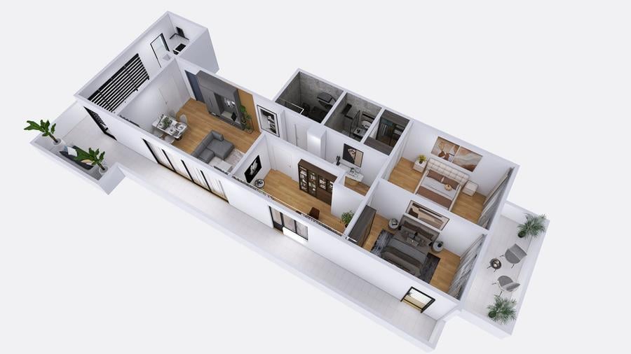 Dezvoltator, Tomis Plus, Palazu Mare, Elvila Apartament 4 camere