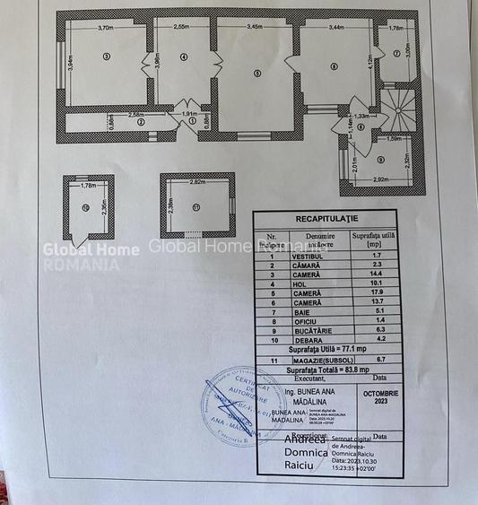 Apartament in vila | Piata Alba iulia - Decebal | parter din P+1 | - 15