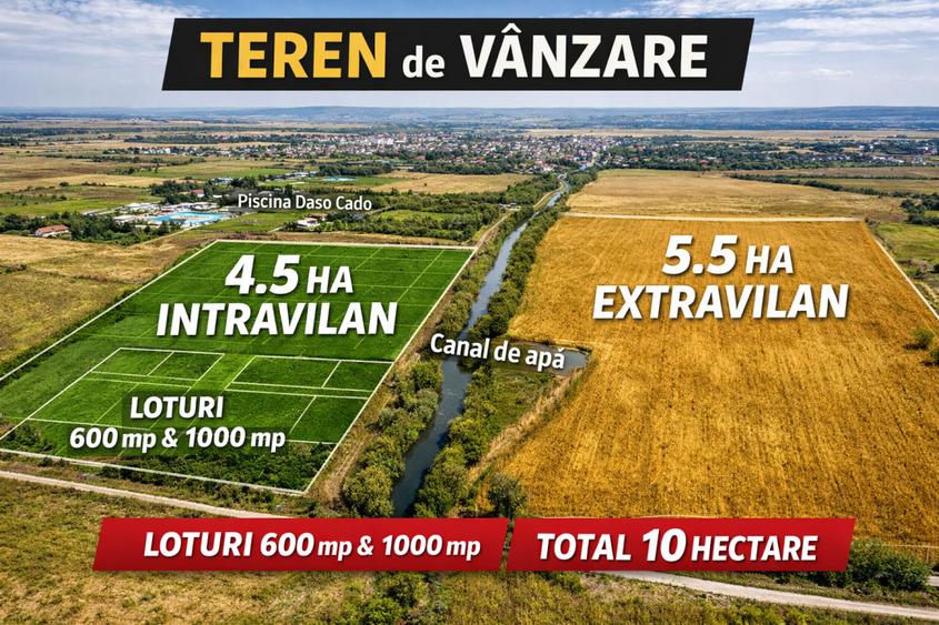 Targoviste - Teren 10ha - Posibilitate investitii - Parcelare