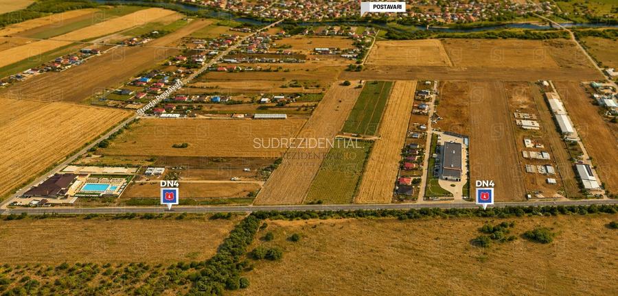 Teren intravilan de vânzare – 15.300 mp, deschidere la DN4, Frumusani - 2