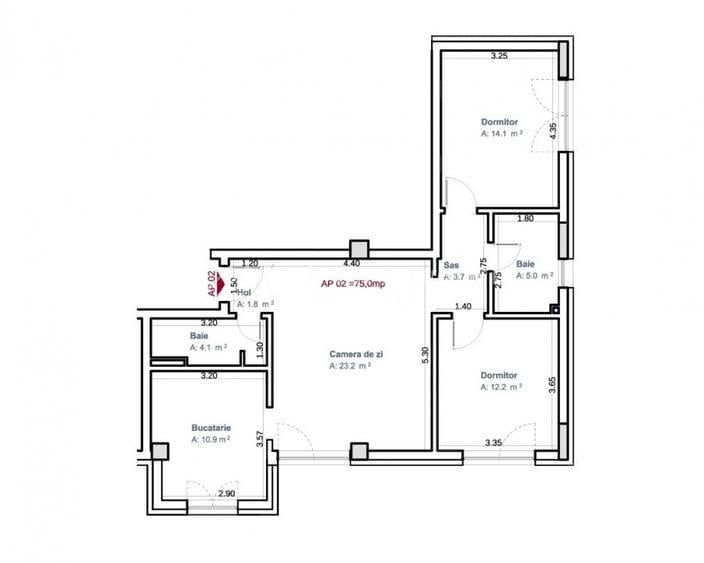 Apartament 3 camere | 75 mp | gradina 100 mp | Zona Lidl - Buna Ziua - 9