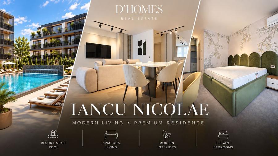 New Premium 3-Room Apartment for Rent | Iancu Nicolae I Pool
