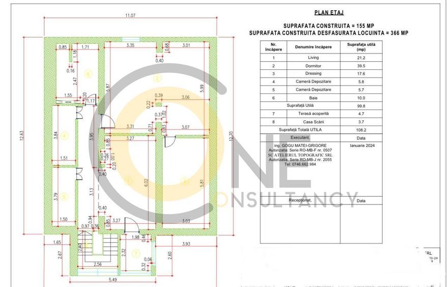 Vila 272 mp utili, gradina 500 mp, Corbeanca, Ostratu