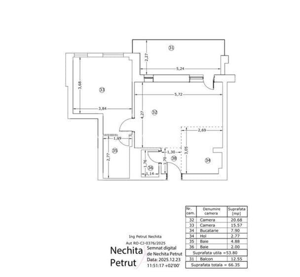 Vand Apartament 2 camere cu terasa in imobil nou Pipera - 21