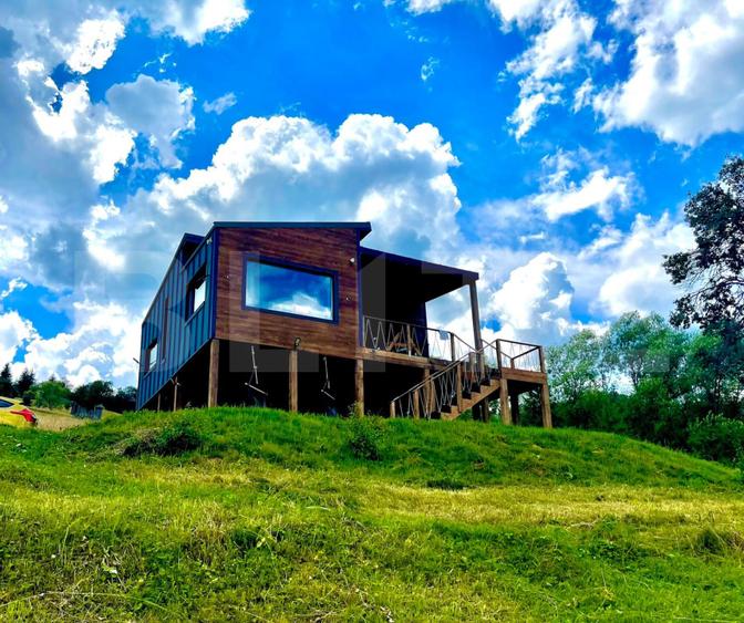 Cabana Tiny House, cu 2 ha teren intravilan, în Bucovina, Moldovita