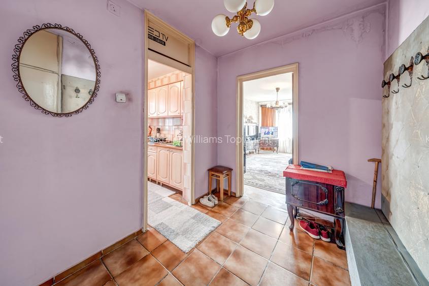 **Apartament cu 3 camere | 64,2 mp utili | 2 băi | Bloc 1985 | Etaj 7/8 | Sector - 13
