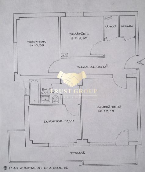 Apartament 3 camere Arcul de Triumf