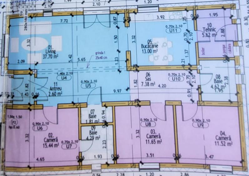 Casa Individuala, 115 mp utili, 600 teren, Chinteni.
