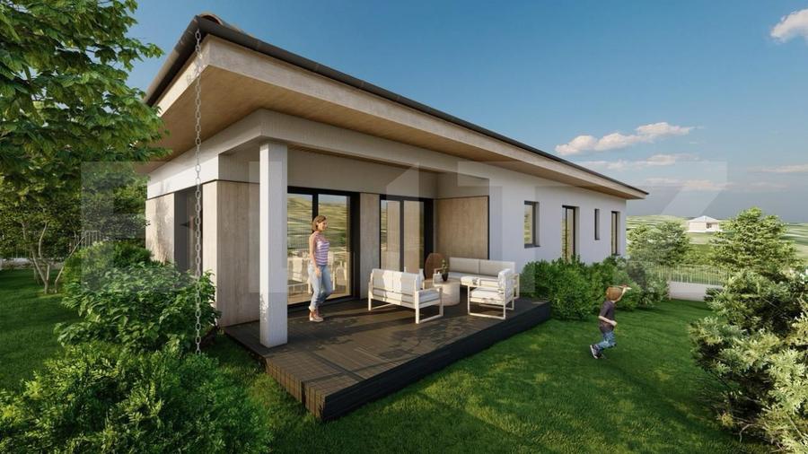 Vila moderna cu 3 dormitoare, terasa eleganta si garaj dublu - Chinteni