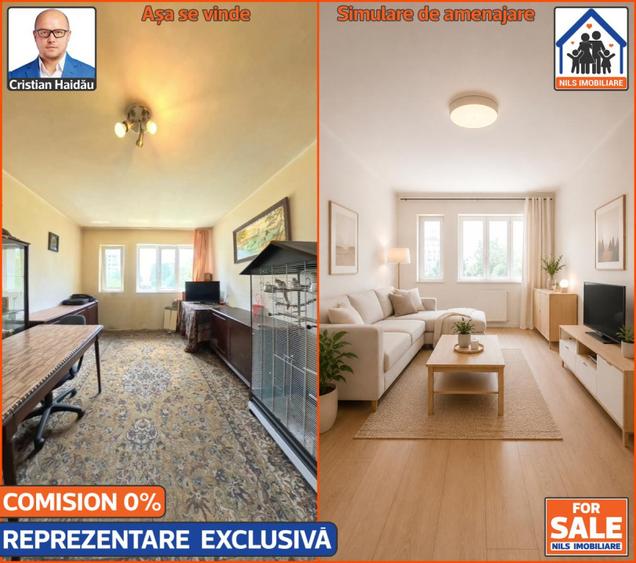 Apartament cu 3 camere si balcon in Titan | Comision 0!
