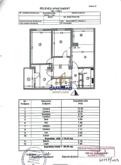 APARTAMENT 4 CAMERE - UNIRII – MATEI BASARAB | BLOC 2001 | PARCARE | BUNCAR