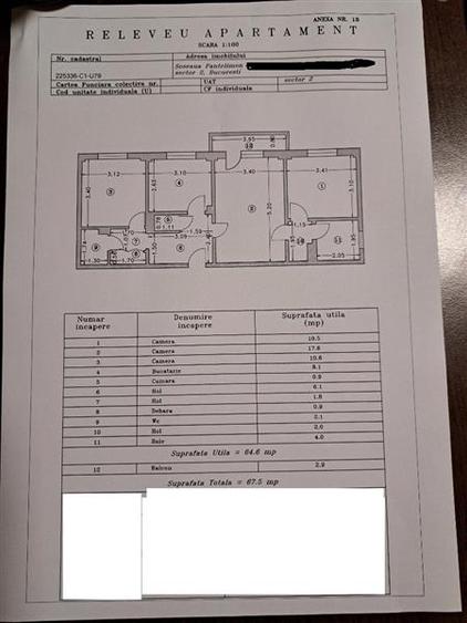 Aprtament 3 camere de vanzare, zona Mega Mall