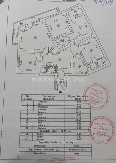 4 camere | Universitate | 111,57 mp |  Reabilitat Termic - 11