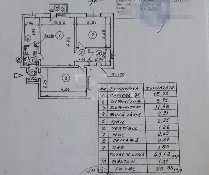 3 camere, 6/10-Gorjului- Veteranilor
