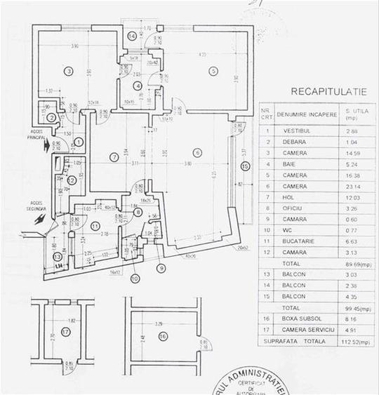 Pta Unirii, apartament 3 camere, de vanzare, negociabil