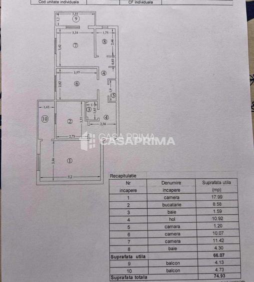 Apartament 3 camere decomandat, Nicolina, etaj 3 - 8