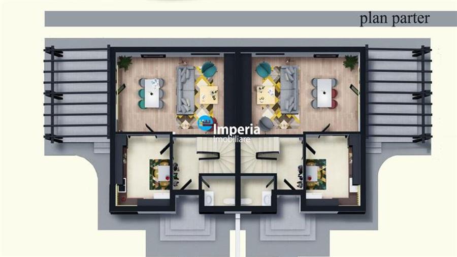 Duplex 4 cam, Coso Garaj , 2 min de centru Miroslava