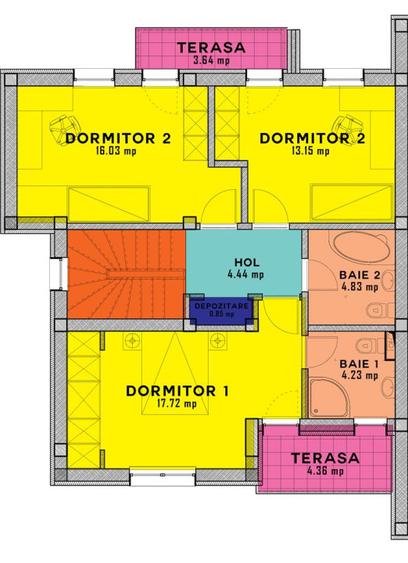 Casa Otopeni, 141mp, 23August, lot teren 265mp