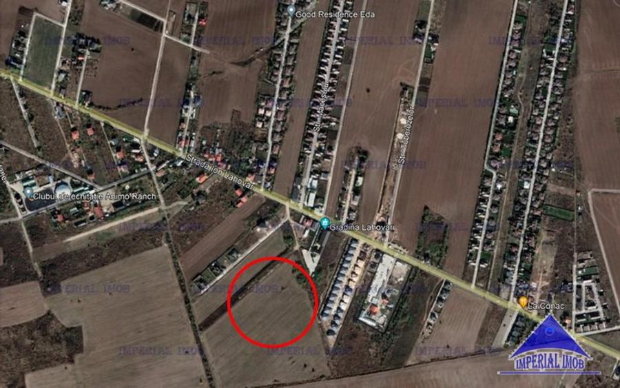 Teren 12.000 mp, deschidere 42 m, DN1 – Saftica – Lahovari