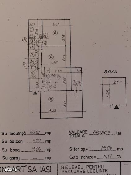 OANCEA-ap. 3 camere, et.1/4, boxa intabulata, geam la baie, 68m2, OCAZIE!