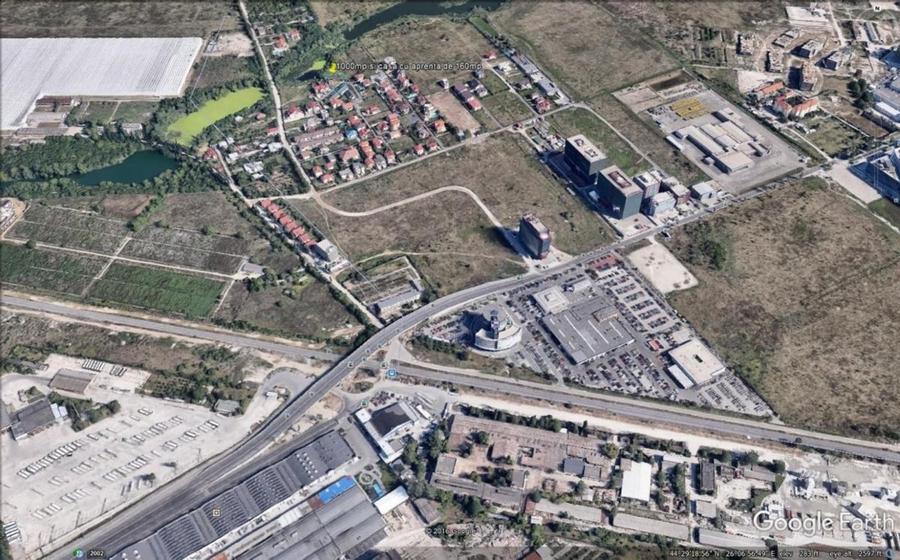 1.000 mp la lac in Pipera Cortina north/Porsche 5 min de Mall Promenada Pret nou