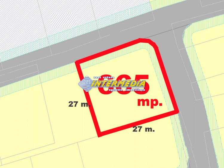 Teren intravilan 665 mp. imprejmuit cu utilitati si neconstruibil - 2