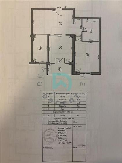 Apartament 3 camere Soho, 64 mp - Brasov